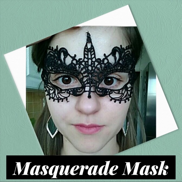 Sexy Black Lace Mask (A2) - Picture 2 of 8
